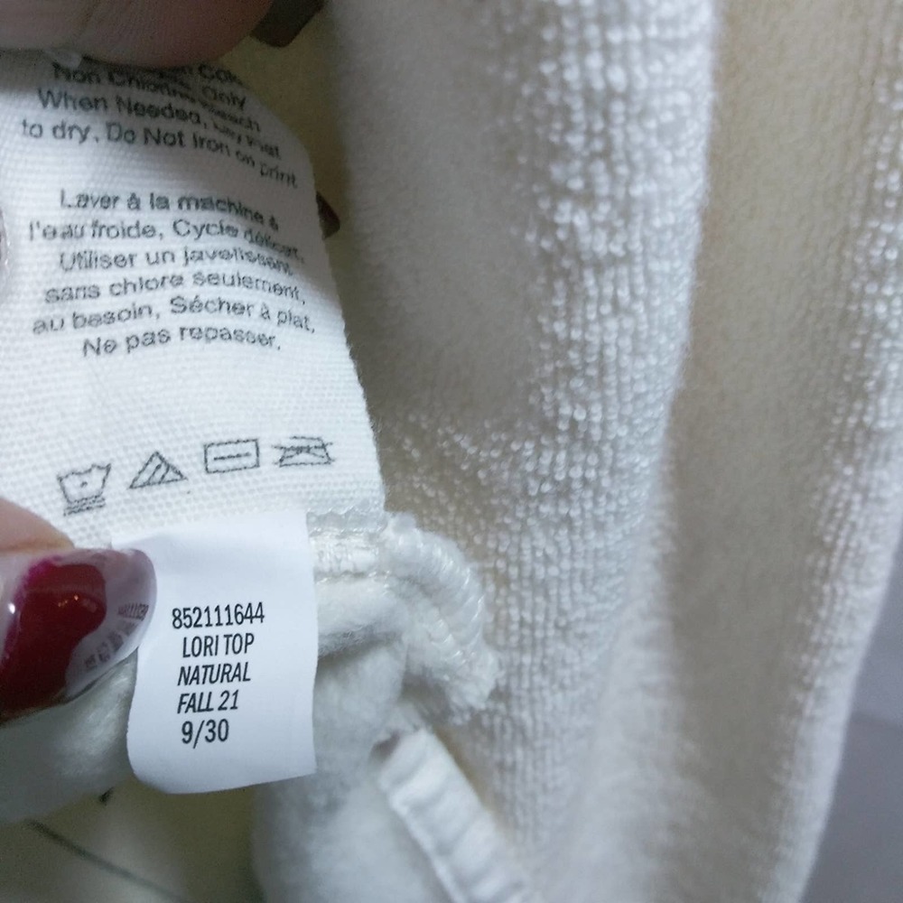 GREY STATE LORI TERRY SWEATSHIRT TOP 2 - Picture 7 of 9